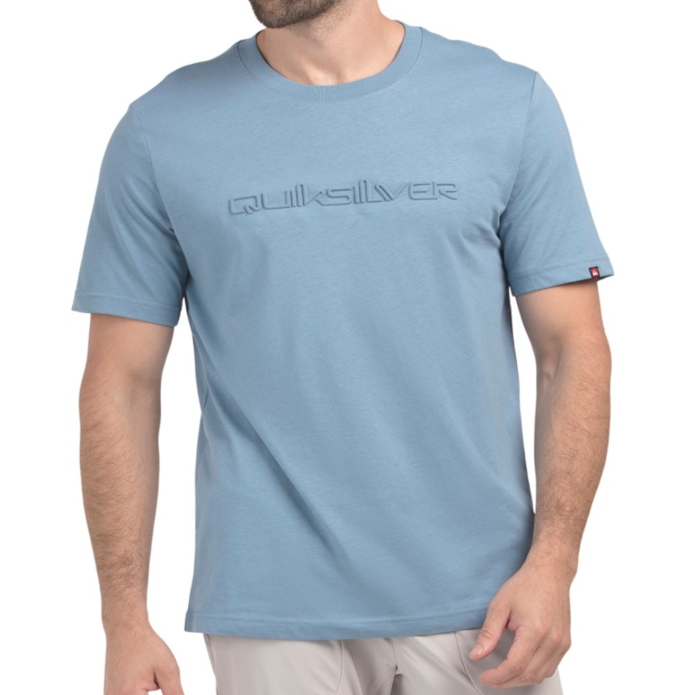 Quiksilver Men's Size L Blue T-Shirt Brand New Y2K 100% Cotton